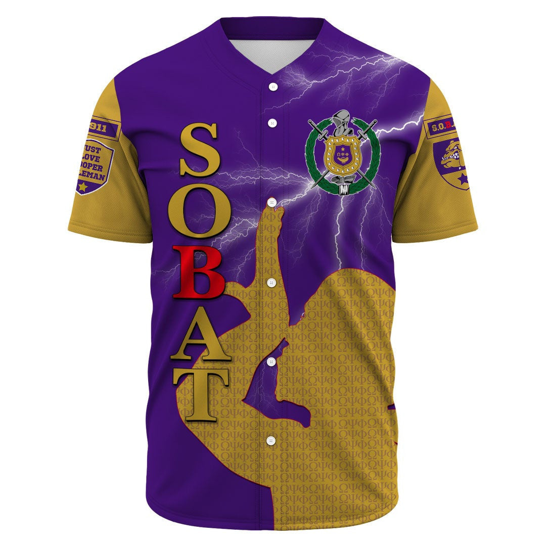 Africazone Baseball Jersey - Omega Psi Phi S.O.B.A.T A31 | Africazone.store