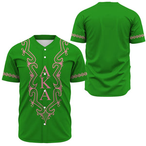 Africa Zone Greek Life Clothing - AKA Sorority Hye Won Hye Dashiki Baseball Jerseys A31