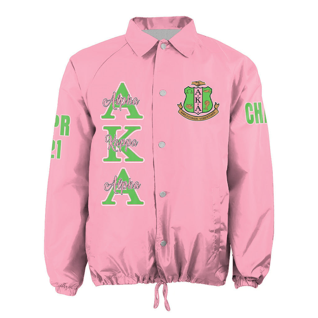 Africa Zone Greek Life Clothing - AKA Sorority (Pink) Crossing Jacket A31
