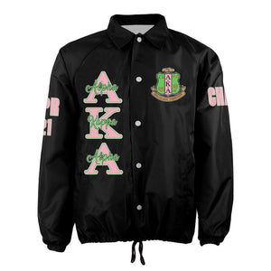 Africa Zone Greek Life Clothing - AKA Sorority (Black) Crossing Jacket A31