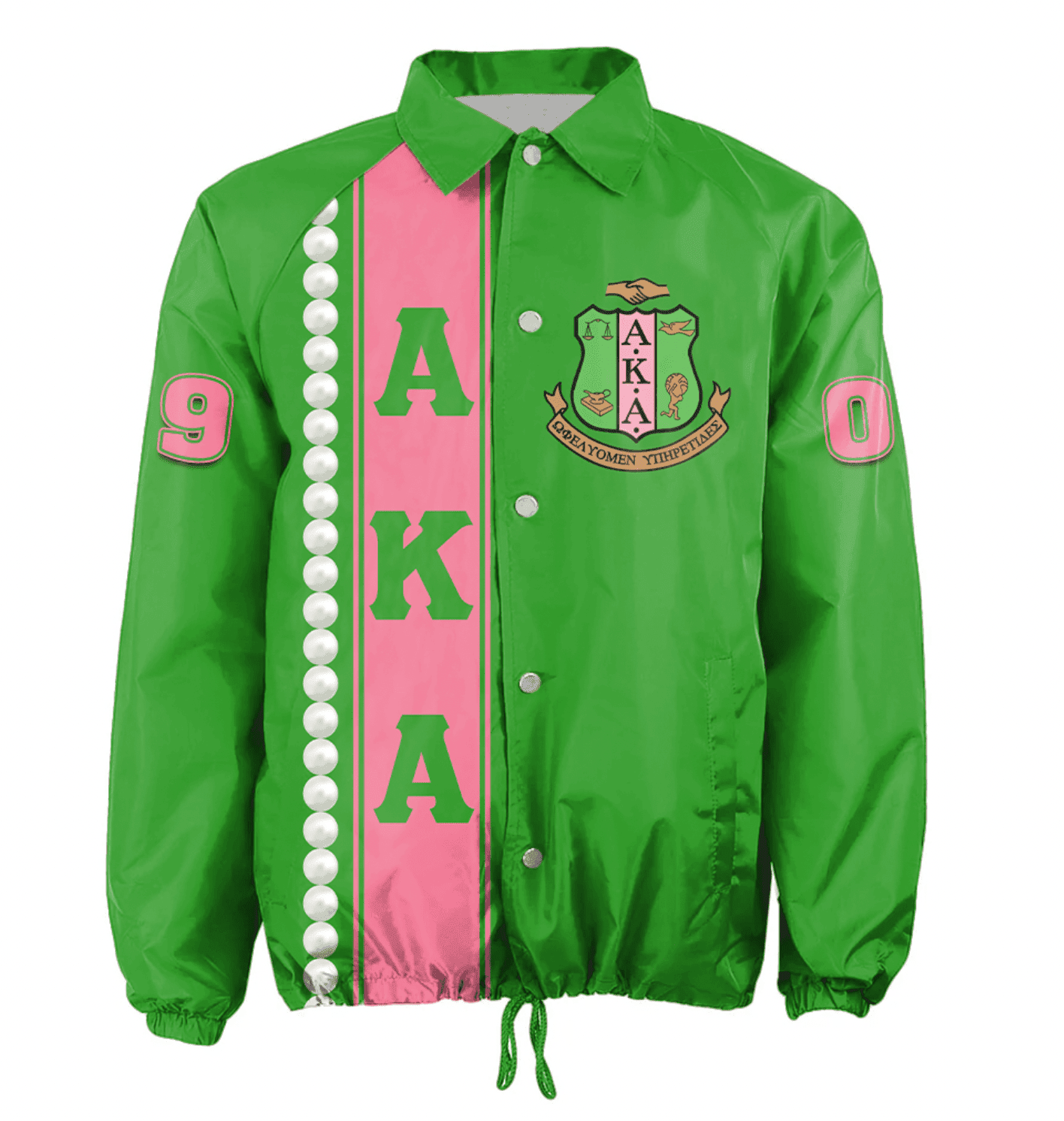 Africa Zone Greek Life Clothing - AKA Sorority Pearls Cato Style Crossing Jacket A31