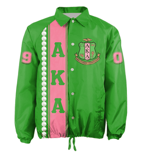Africa Zone Greek Life Clothing - AKA Sorority Pearls Cato Style Crossing Jacket A31
