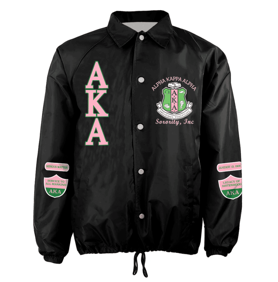 Africa Zone Greek Life Clothing - Ivy League AKA Sorority 1908 Crossing Jacket A31