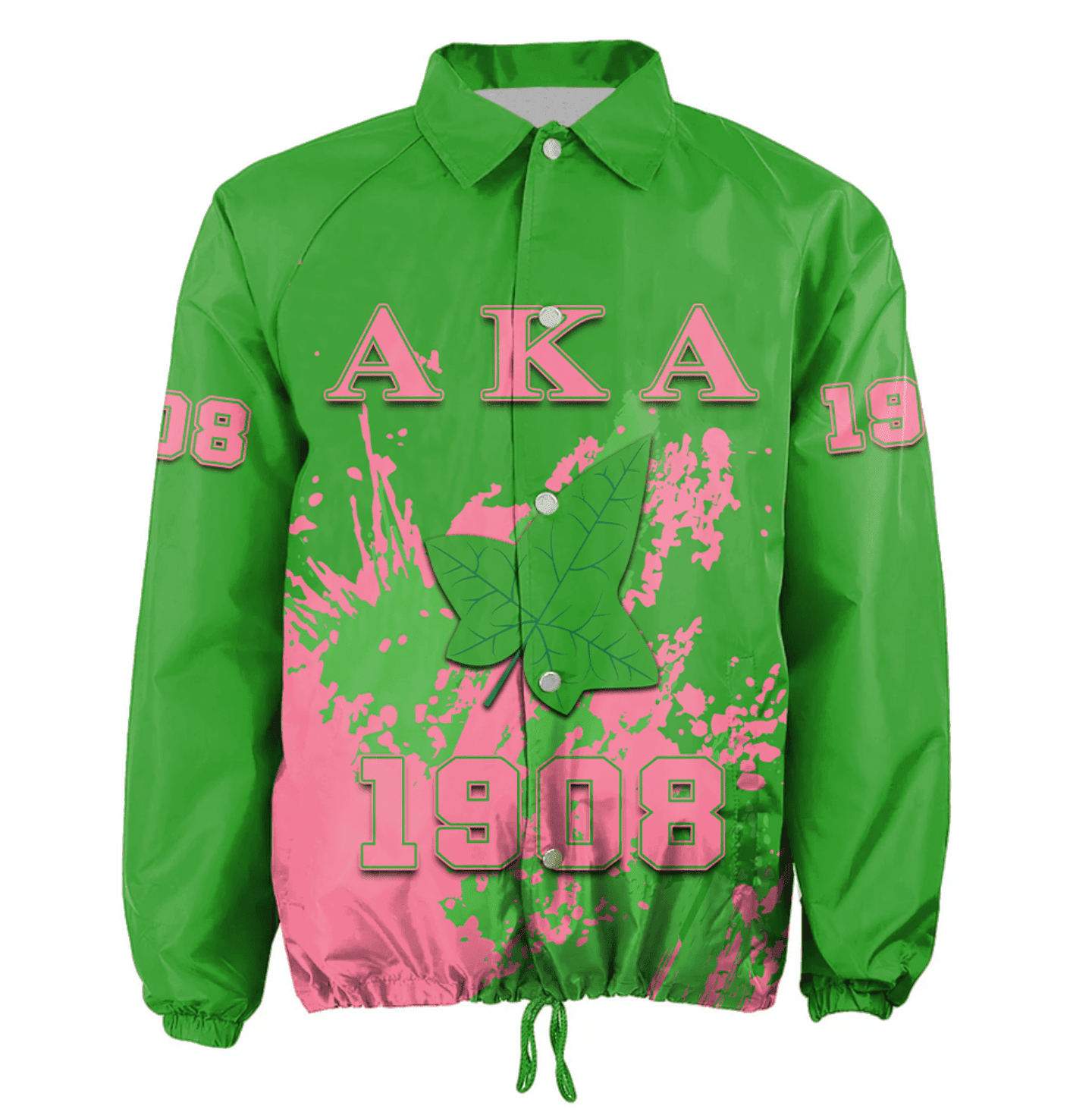 Africa Zone Greek Life Clothing - AKA Sorority Paint Style Crossing Jacket A31