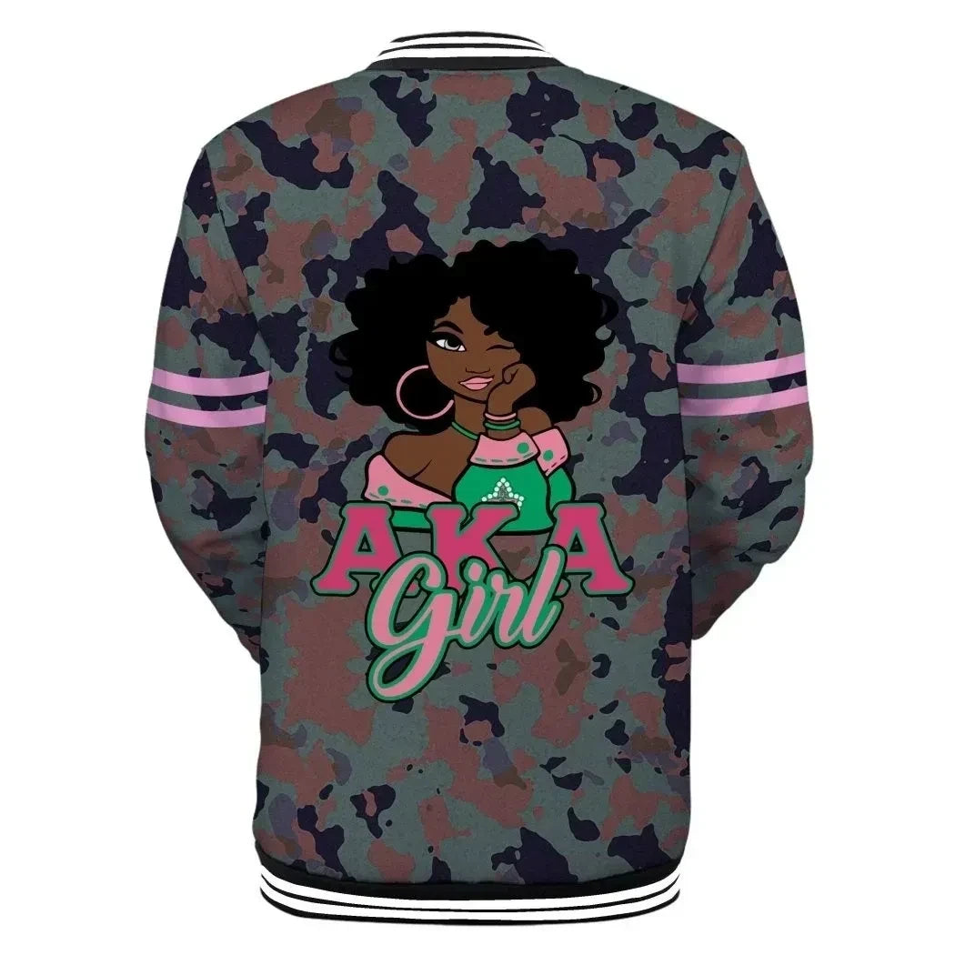 AKA Sorority Baseball Jacket