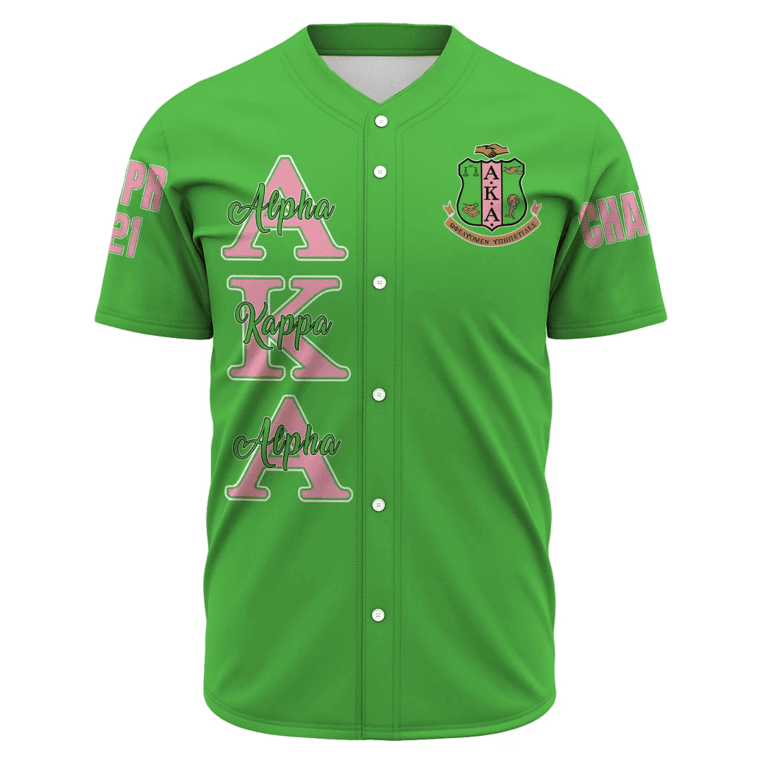 AKA Sorority (Green) Baseball Jerseys | Africazone.store
