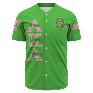AKA Sorority (Green) Baseball Jerseys | Africazone.store
