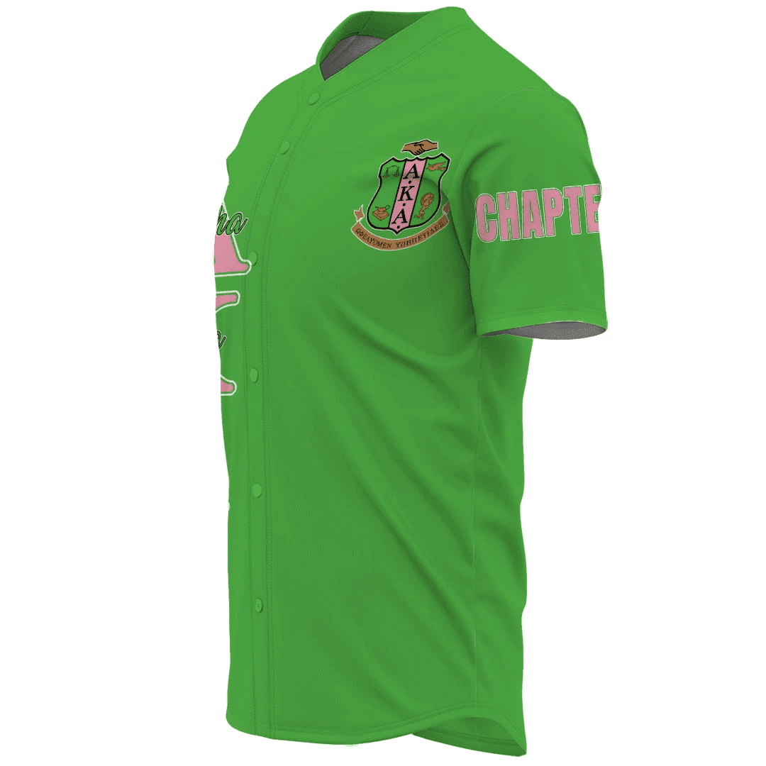 AKA Sorority (Green) Baseball Jerseys | Africazone.store