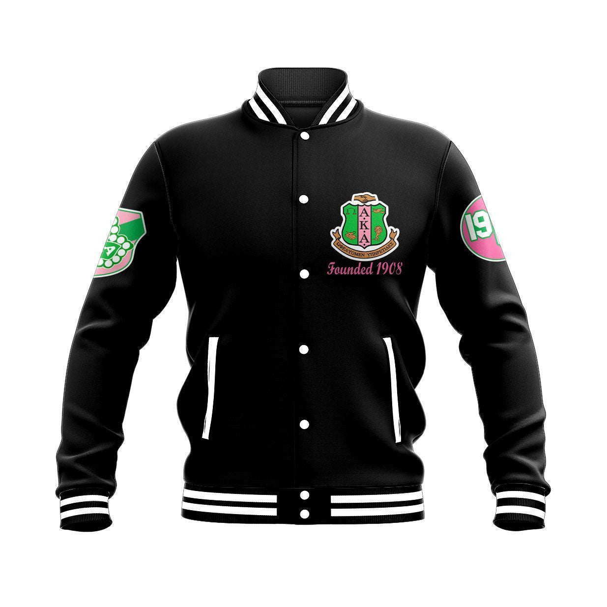 AKA Sorority - Brian Style Baseball Jacket