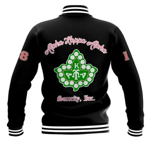 AKA Sorority Pearl Baseball Jacket