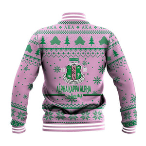 Africa Zone Greek Life Clothing - Christmas AKA Sorority Baseball Jacket J5
