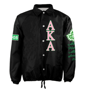 Africa Zone Greek Life Clothing - Ivy League AKA Sorority Crossing Jacket A31