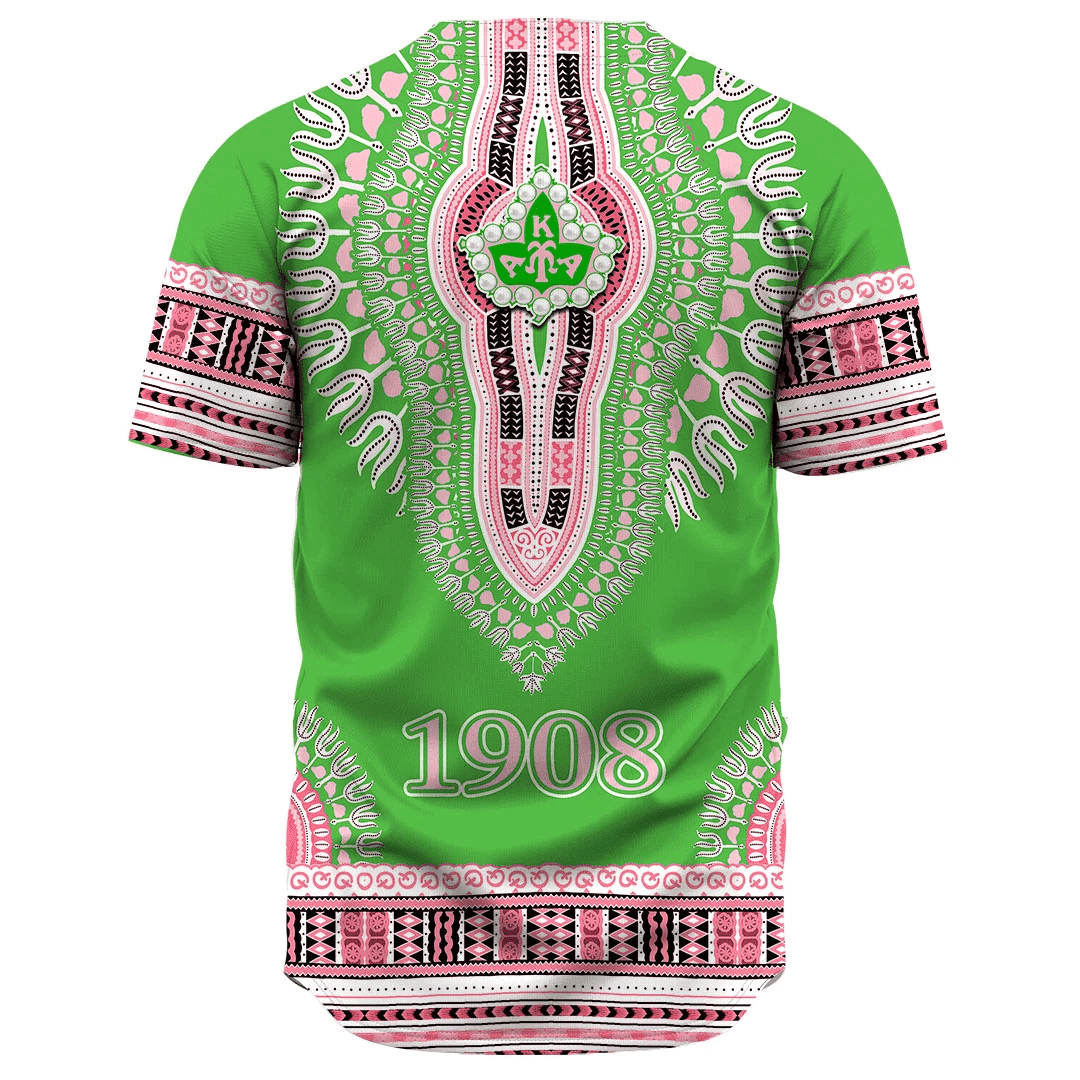 Africa Zone Greek Life Clothing - AKA Sorority Dashiki Baseball Jerseys A31