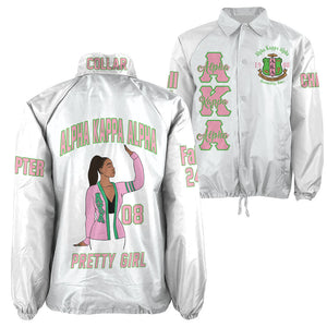 (Custom) Africa Zone Greek Life Clothing - AKA Sorority Crossing Jacket A31