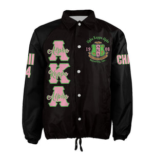 (Custom) Africa Zone Greek Life Clothing - AKA Sorority Crossing Jacket A31