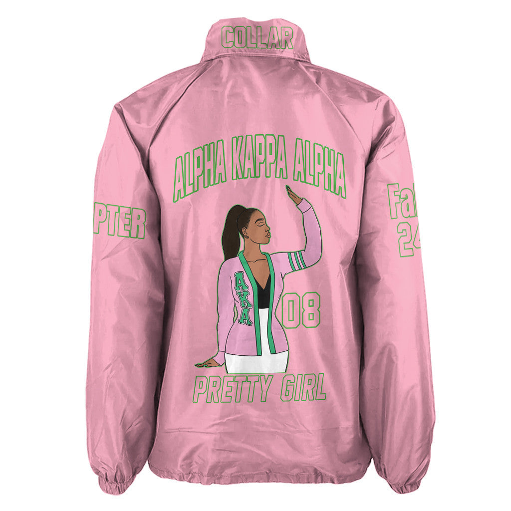 (Custom) Africa Zone Greek Life Clothing - AKA Sorority Crossing Jacket A31