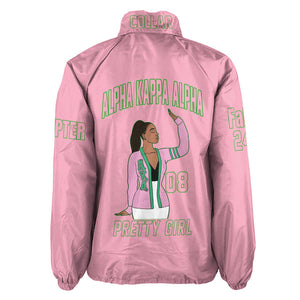 (Custom) Africa Zone Greek Life Clothing - AKA Sorority Crossing Jacket A31