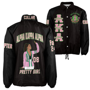 (Custom) Africa Zone Greek Life Clothing - AKA Sorority Crossing Jacket A31