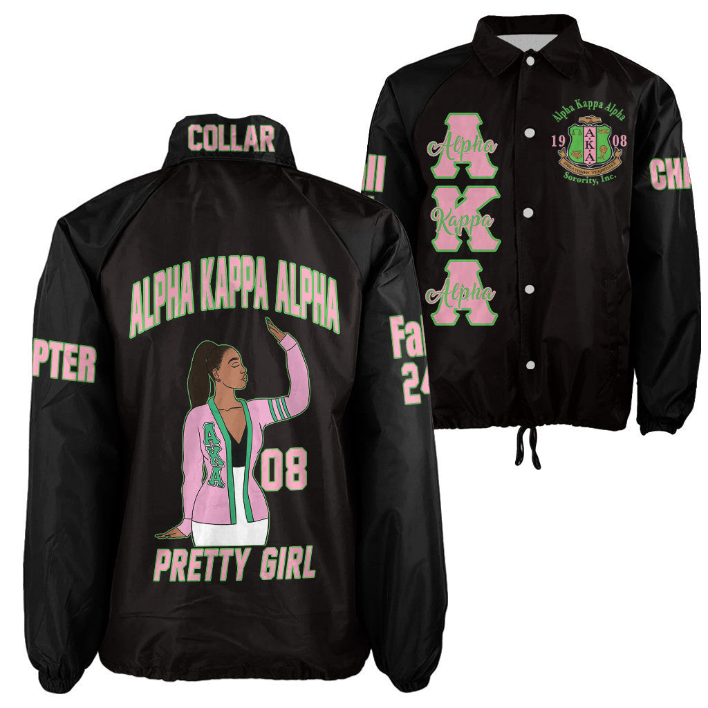 (Custom) Africa Zone Greek Life Clothing - AKA Sorority Crossing Jacket A31