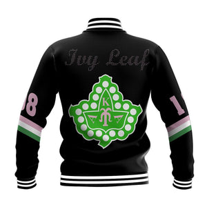 Africa Zone Greek Life Clothing - NineT-shirtn08 AKA Sorority Baseball Jacket J5