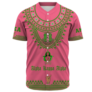 Africa Zone Greek Life Clothing - AKA Sorority Dashiki Baseball Jerseys A31
