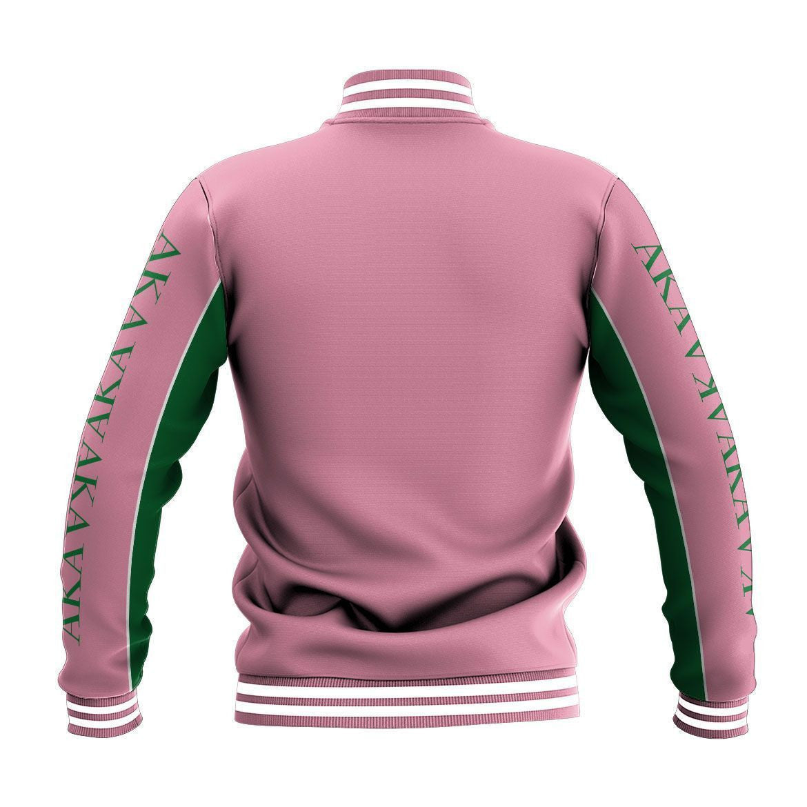 Africa Zone Greek Life Clothing - AKA Sorority Baseball Jacket J5