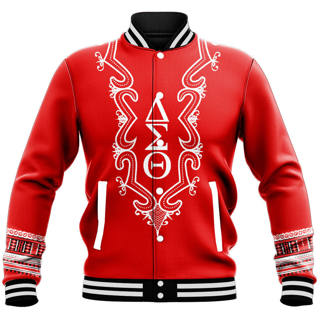 Africa Zone Greek Life Clothing - Delta Sigma Theta Sorority Hye Won Hye Dashiki Baseball Jackets A31