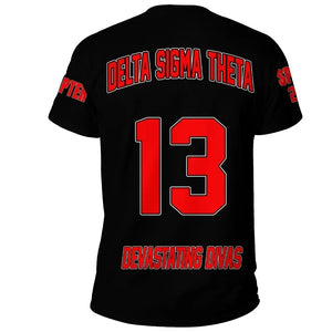 (Custom) Africa Zone Greek Life Clothing - Delta Sigma Theta Sorority T-shirt A31