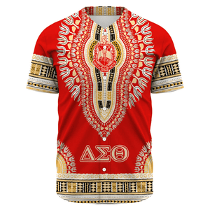 Africa Zone Greek Life Clothing - Delta Sigma Theta Sorority Dashiki Baseball Jerseys A31