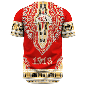 Africa Zone Greek Life Clothing - Delta Sigma Theta Sorority Dashiki Baseball Jerseys A31