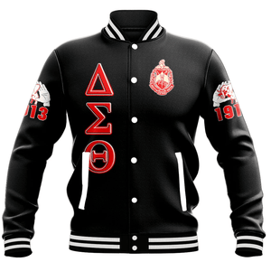 Africa Zone Greek Life Clothing - Delta Sigma Theta Sorority Sisterhood Baseball Jackets A31
