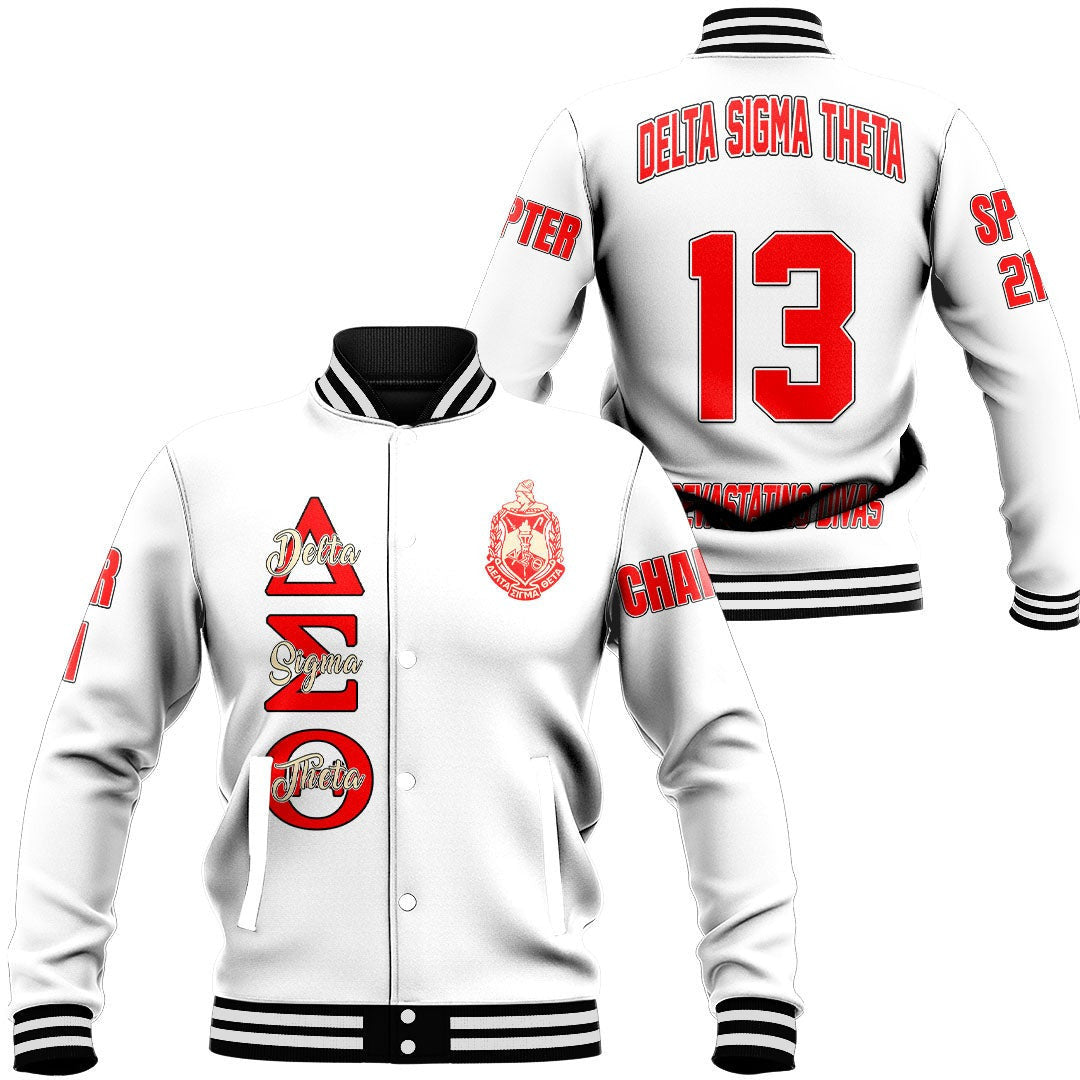 (Personalized) Deltas 1913 Sisterhood Legacy Baseball Jacket