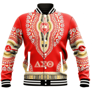 Africa Zone Greek Life Clothing - Delta Sigma Theta Sorority Dashiki Baseball Jackets A31