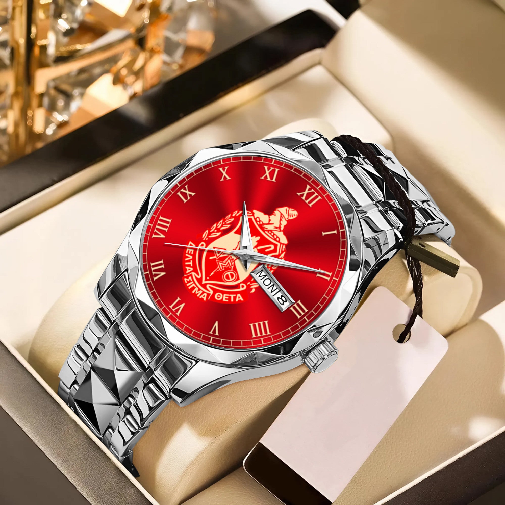 Africa Zone Greek Life Accessories - Delta Sigma Theta Sorority Alloy Luxury Quartz Watch A31