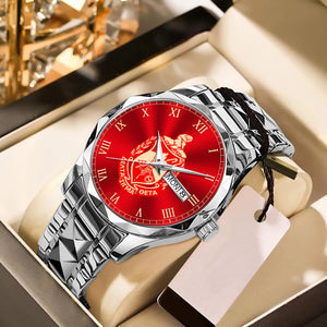 Africa Zone Greek Life Accessories - Delta Sigma Theta Sorority Alloy Luxury Quartz Watch A31