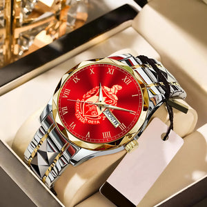 Africa Zone Greek Life Accessories - Delta Sigma Theta Sorority Alloy Luxury Quartz Watch A31