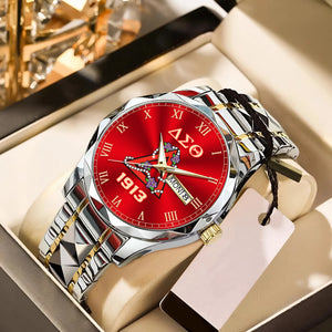 Africa Zone Greek Life Accessories - Delta Sigma Theta Sorority Pyramind Alloy Luxury Quartz Watch A31