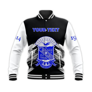 Personalised Phi Beta Sigma Black Gomab  Baseball Jacket