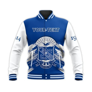 Personalised Phi Beta Sigma Blue Gomab  Baseball Jacket