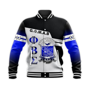Newest Phi Beta Sigma (Black)  Baseball Jacket