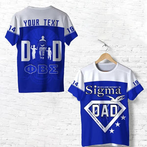 Personalized Phi Beta Sigma Happy Father'S Day T-shirt