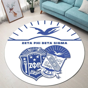 Zeta Phi Beta Sigma Simple Style Round Carpet