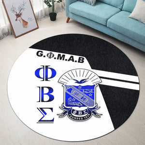 Newest Phi Beta Sigma (Black) Round Carpet
