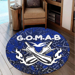 Africa Zone Round Carpet - Phi Beta Sigma Sport Style Round Carpet | africazone.store

