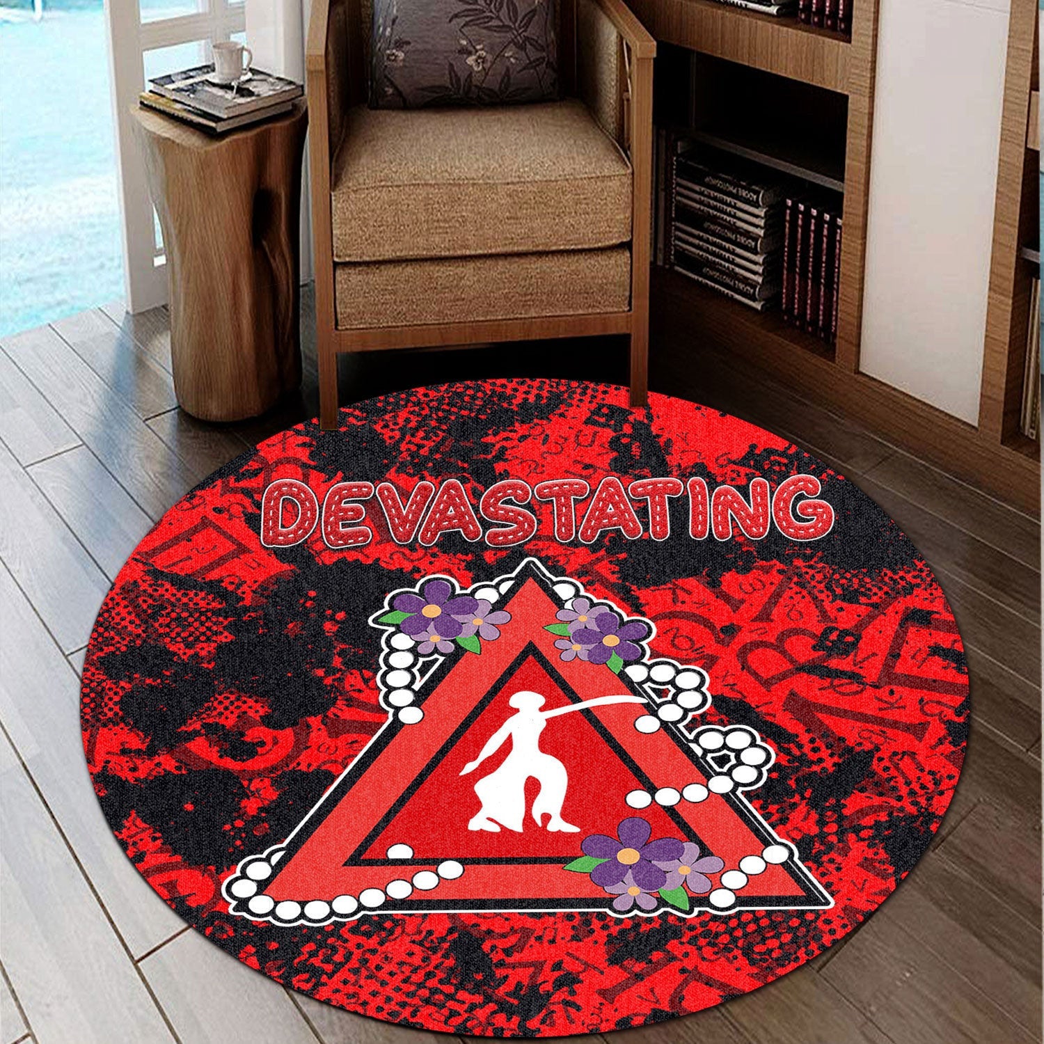 Africa Zone Round Carpet - Delta Sigma Theta Sport Style Round Carpet | africazone.store
